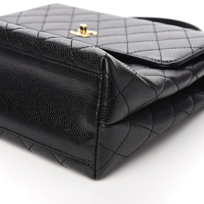 Chanel Caviar Quilted Jumbo Kelly Flap Black 9 of 10