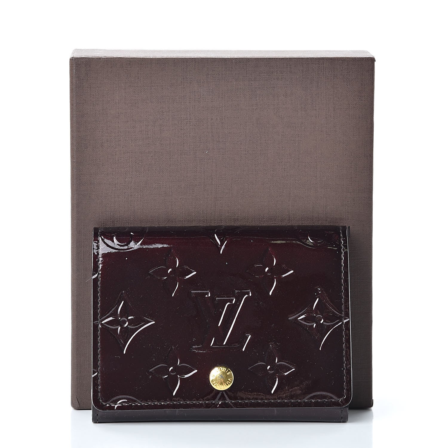Louis Vuitton Vernis Business Card Holder Amarante 9 of 9
