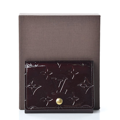 Louis Vuitton Vernis Business Card Holder Amarante 9 of 9