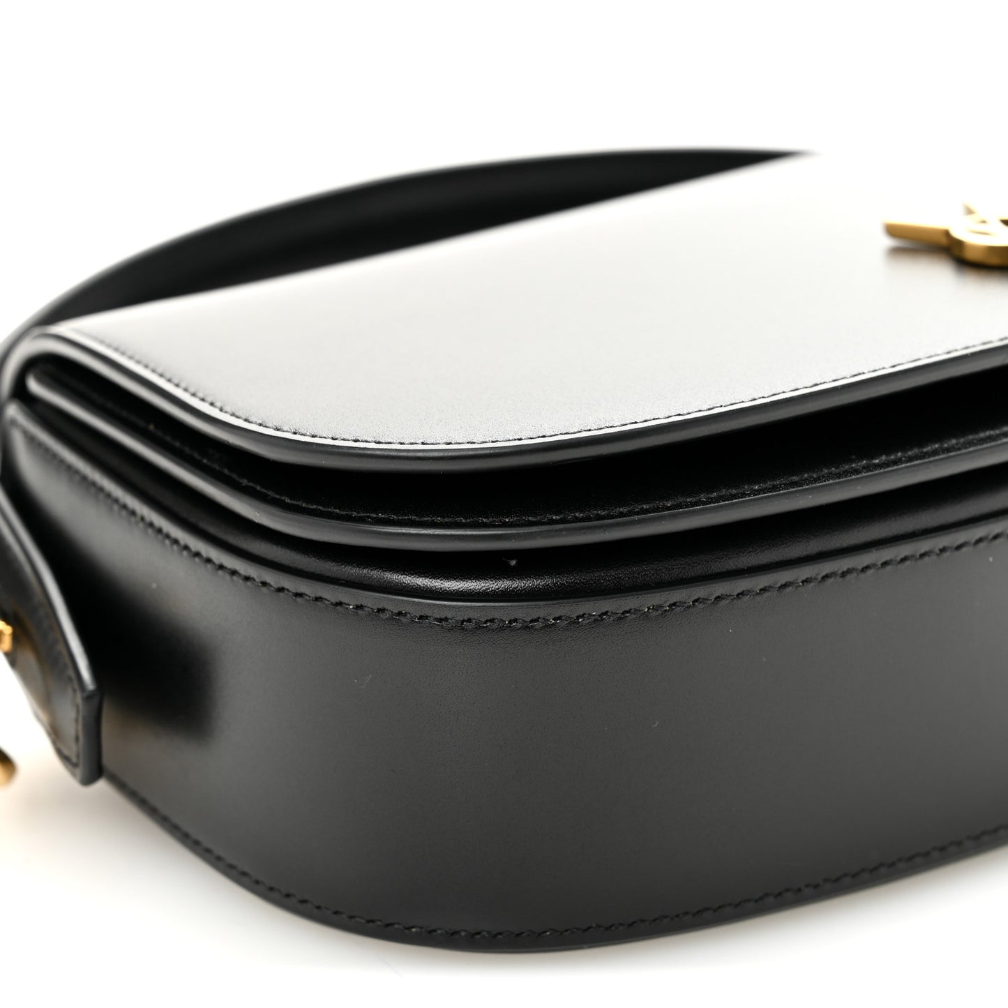 Box Calfskin Voltaire Top Handle Crossbody Bag Black