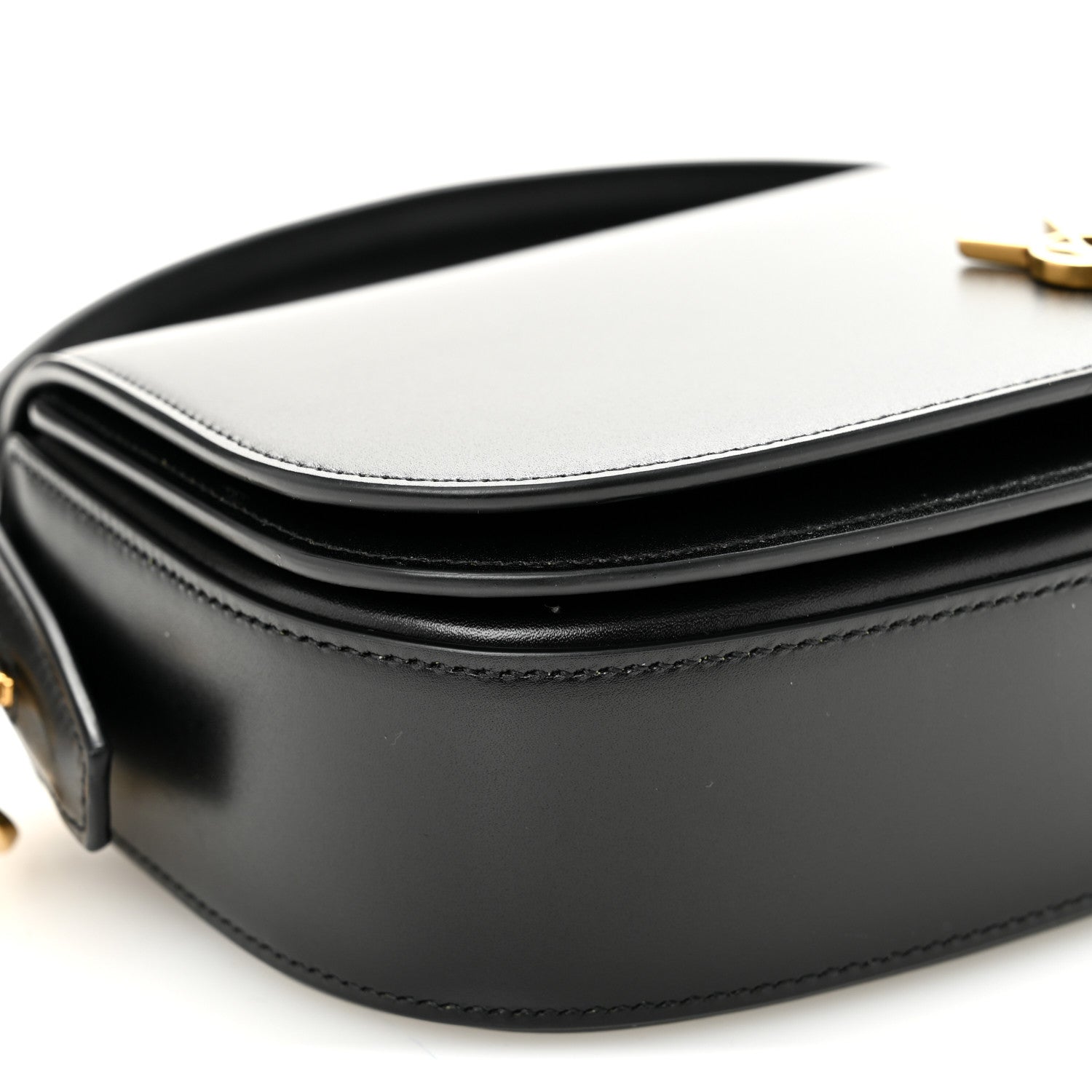 Saint Laurent Box Calfskin Voltaire Top Handle Crossbody Bag Black 8 of 9