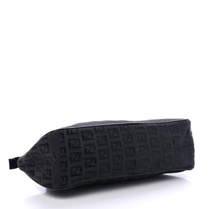 Fendi Zucchino Small Shoulder Bag Black 3 of 4