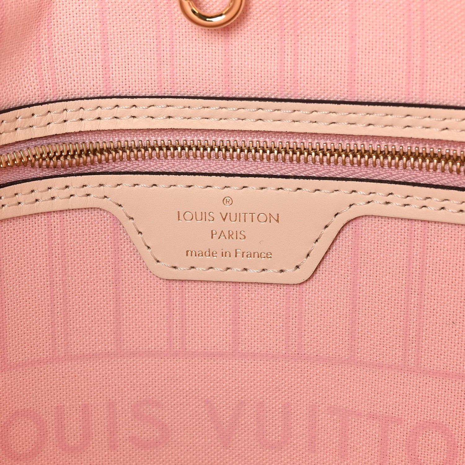 Louis Vuitton Damier Azur Braided Neverfull MM Pink 7 of 10