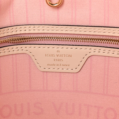 Louis Vuitton Damier Azur Braided Neverfull MM Pink 7 of 10