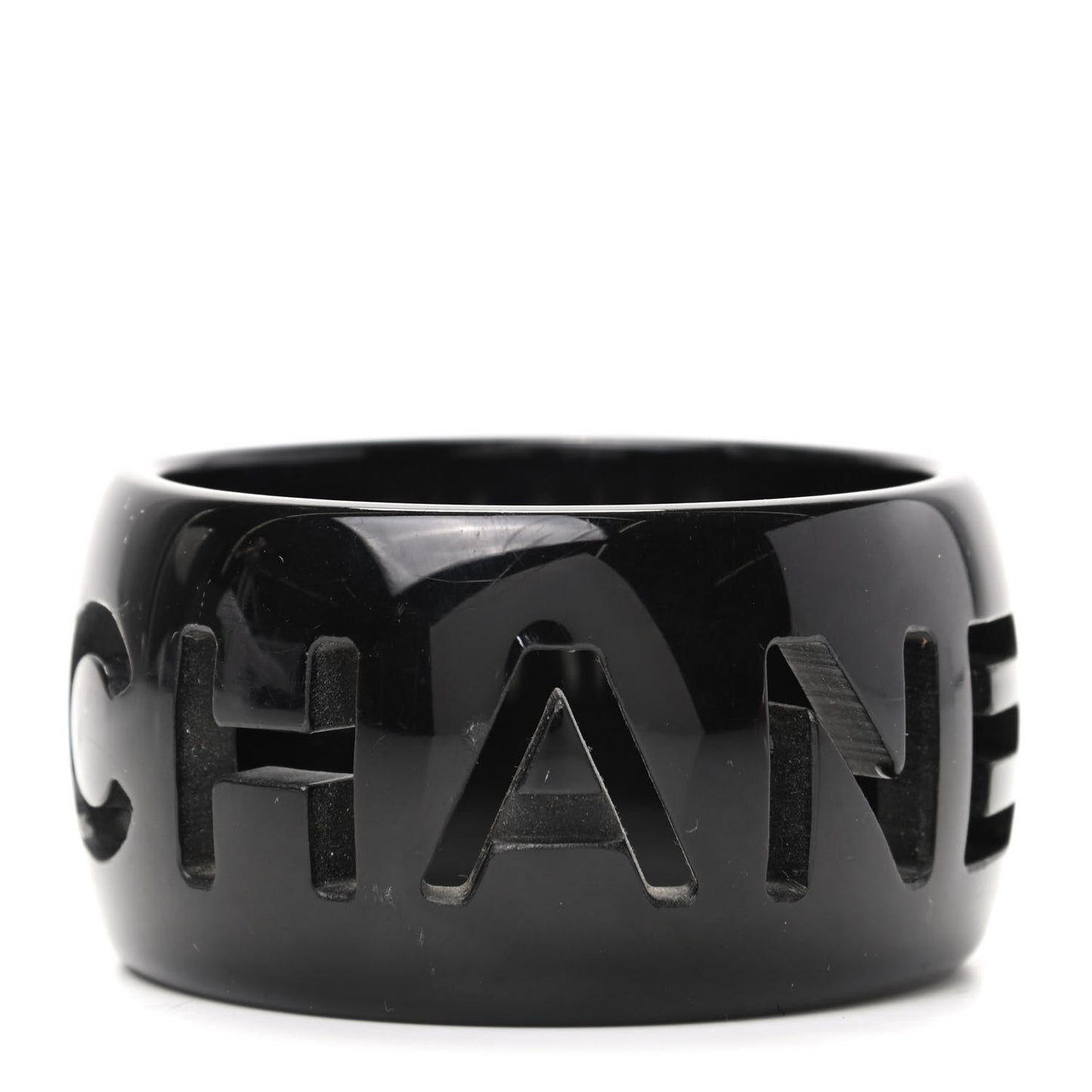 Resin CC Logo Bracelet Black