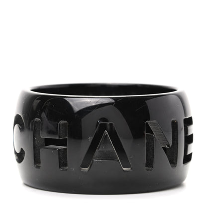 Chanel Resin CC Logo Bracelet Black 1 of 4