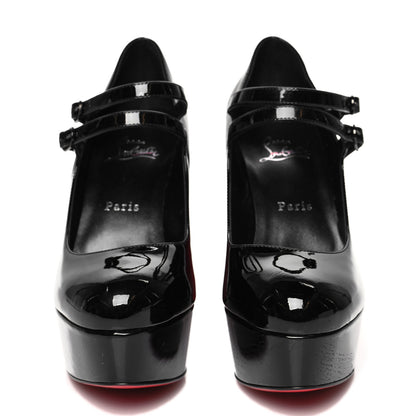 Christian Louboutin Patent Movida Jane 130 Pumps 38 Black 2 of 8
