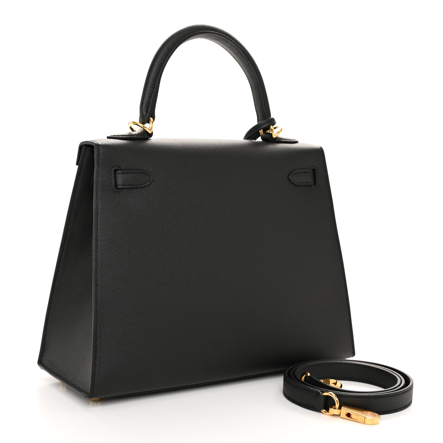 Hermes Epsom Kelly Sellier 25 Black 3 of 13