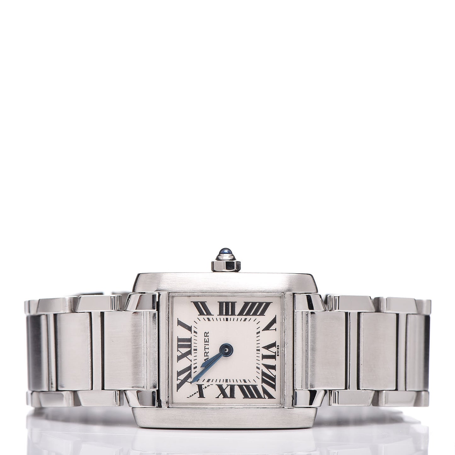 Stainless Steel 20mm Tank Francaise Quartz Watch
