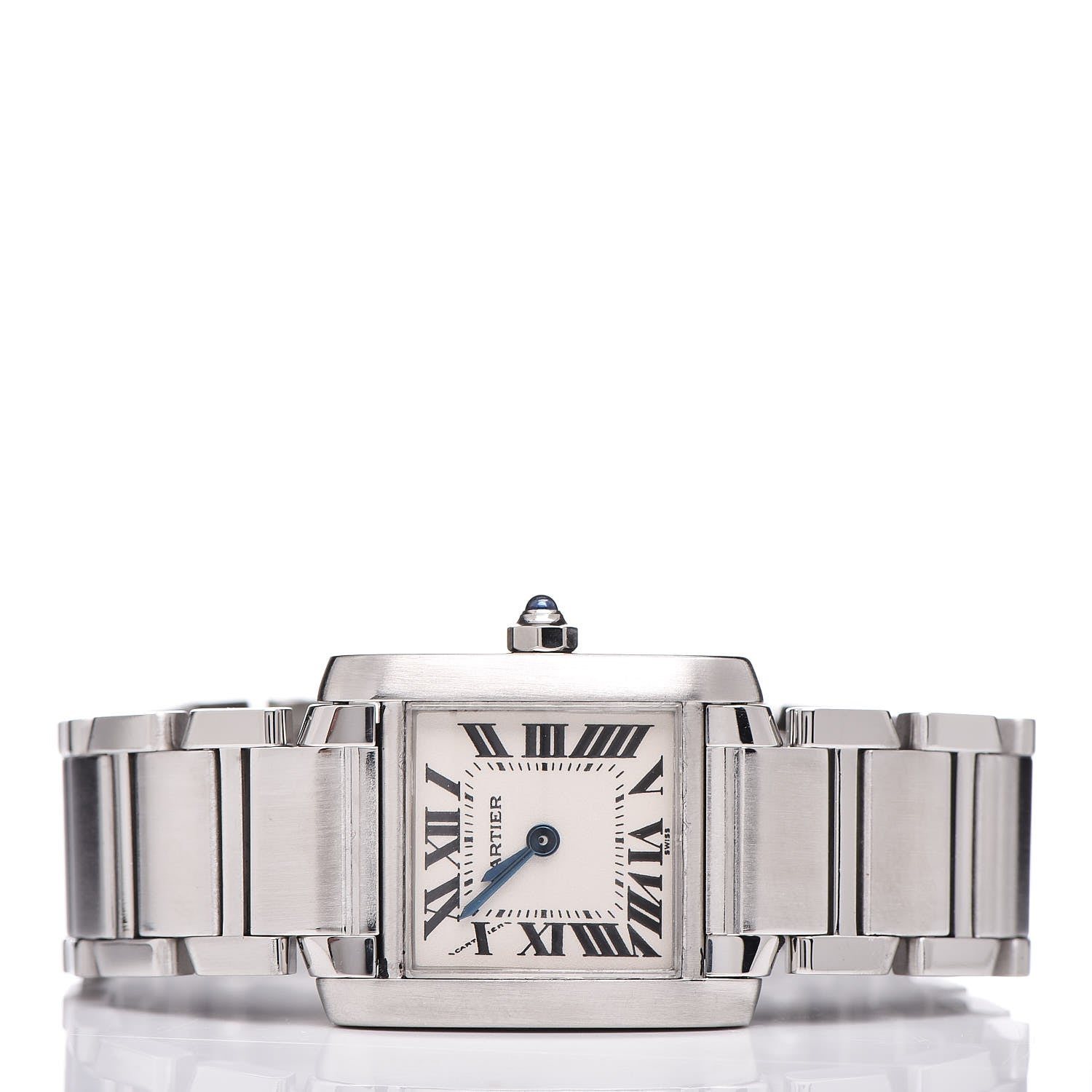 Cartier Stainless Steel 20mm Tank Francaise Quartz Watch 3 of 8