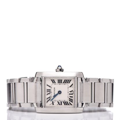 Cartier Stainless Steel 20mm Tank Francaise Quartz Watch 3 of 8