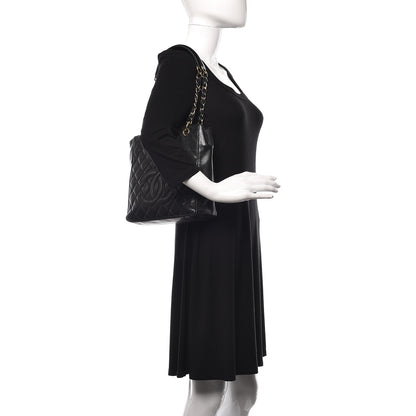 Chanel Caviar Quilted Petit Shopping Tote PST Black 2 of 10