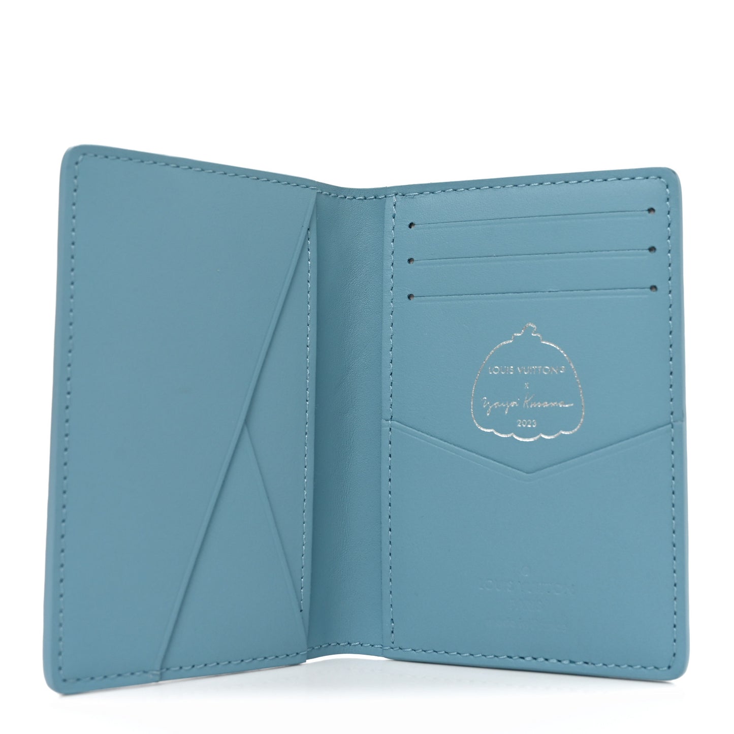 LV x YK Taurillon Pocket Organizer Blue