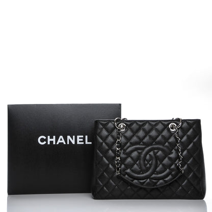 Chanel Caviar Quilted Grand Shopping Tote GST Black 8 of 8
