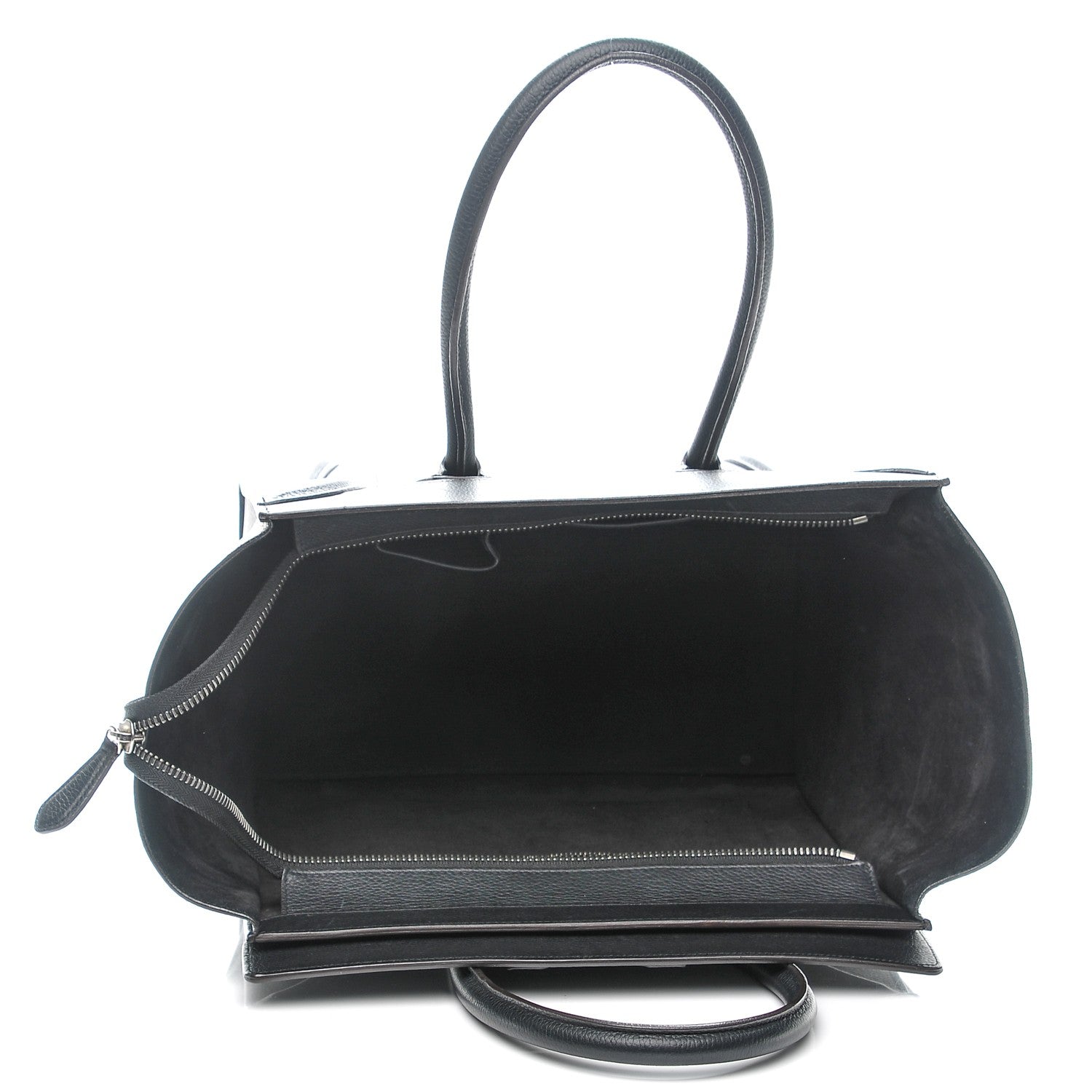 Celine Drummed Calfskin Mini Luggage Black 5 of 8