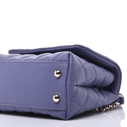Chanel Caviar Quilted Extra Mini Coco Handle Flap Purple 8 of 9
