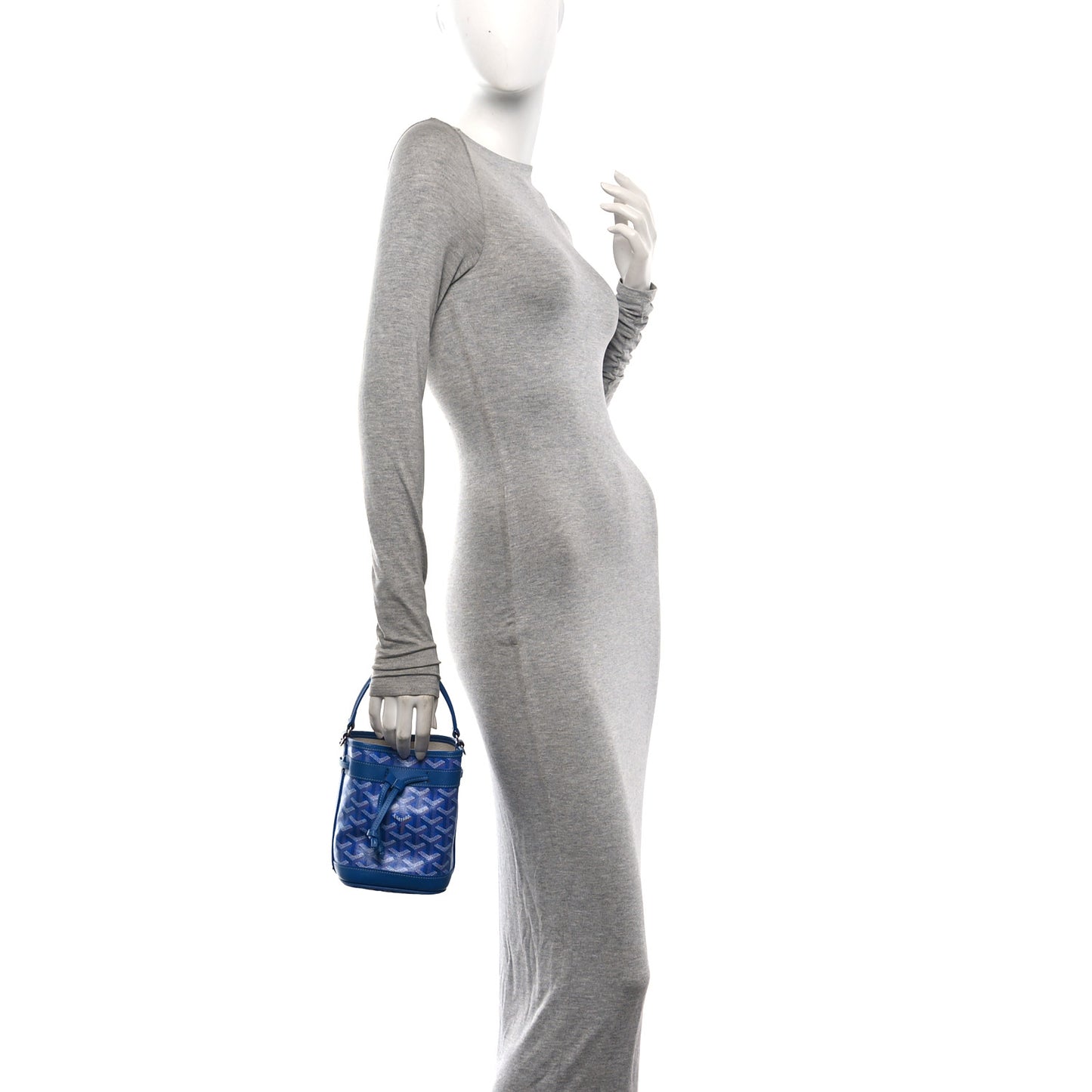 Goyardine Petit Flot Mini Bucket Bag Sky Blue