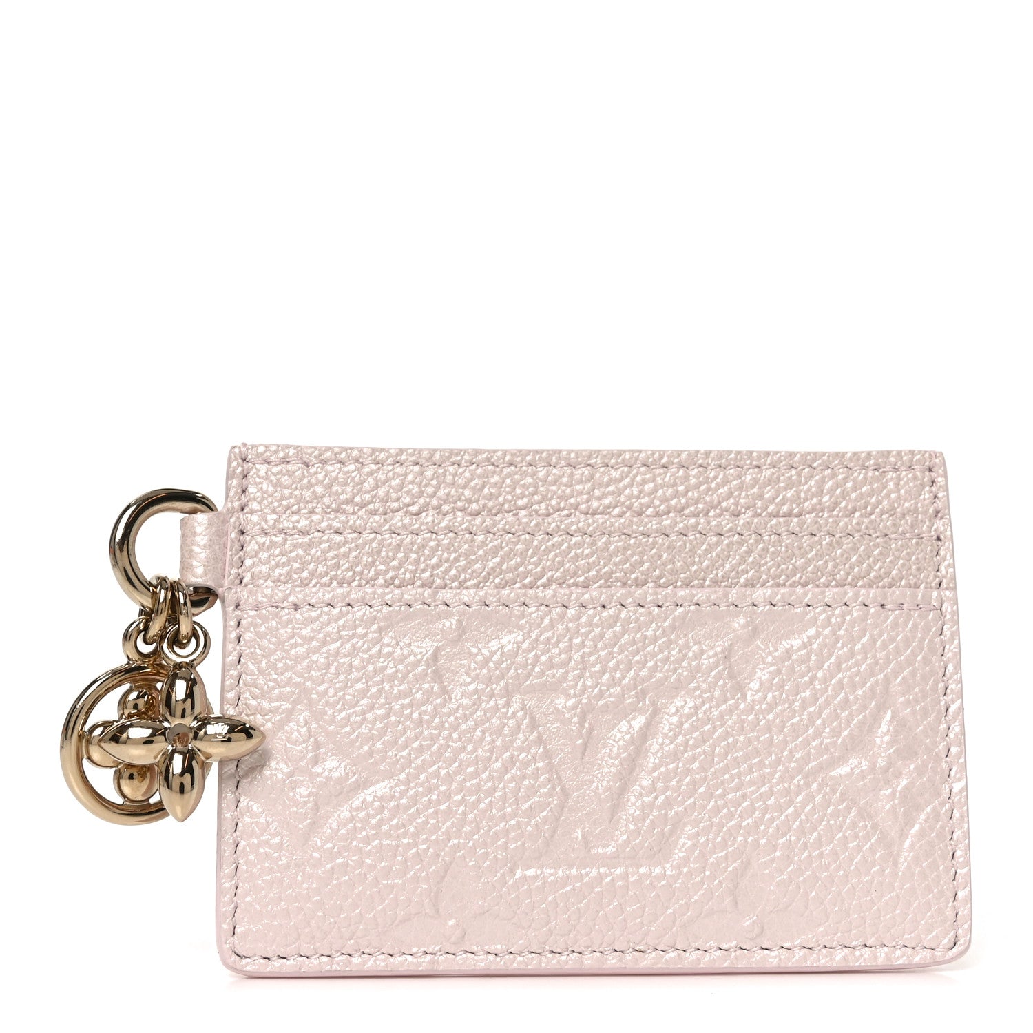 Louis Vuitton Empreinte Monogram LV Charms Card Holder Snowy Pearl 1 of 6