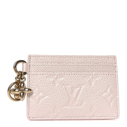 Louis Vuitton Empreinte Monogram LV Charms Card Holder Snowy Pearl 1 of 6