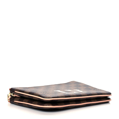 Louis Vuitton Damier Ebene Double Zip Pochette 4 of 9