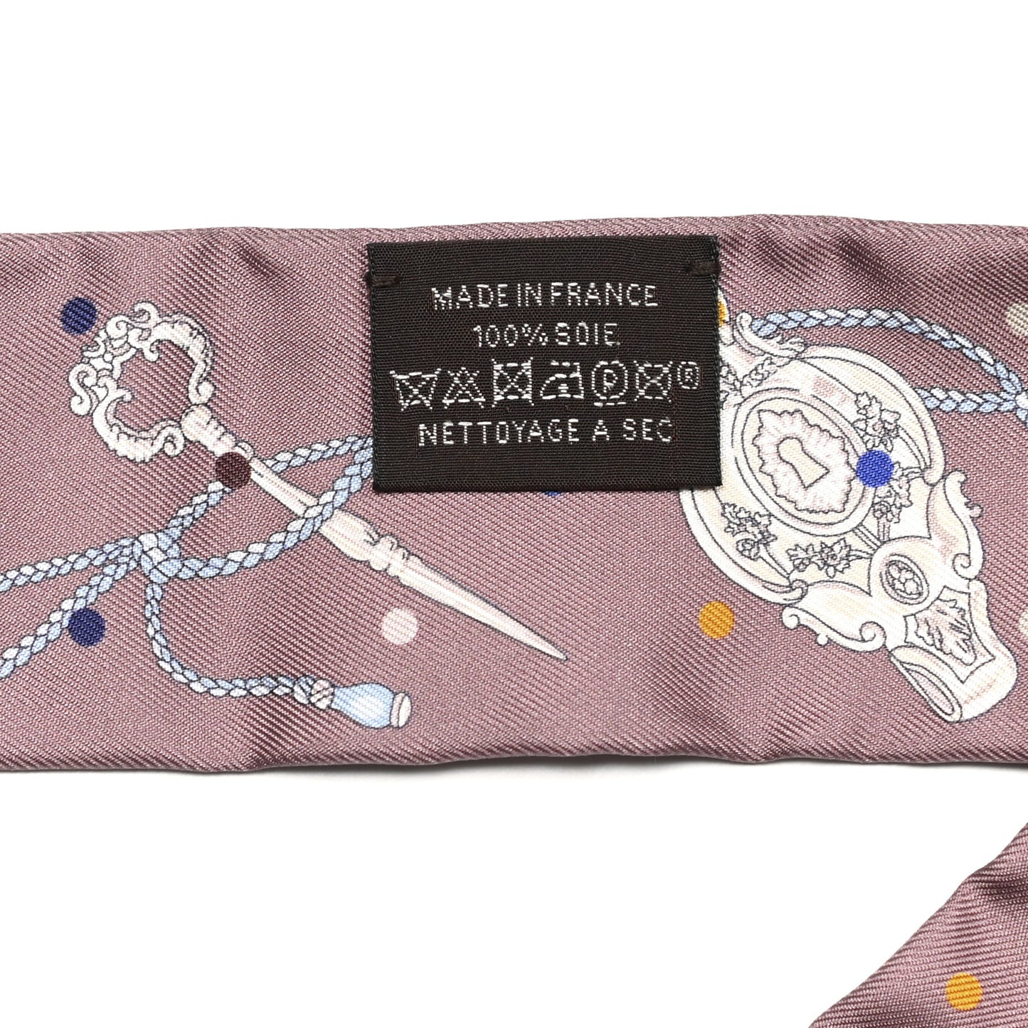 Silk Les Cles A Pois Twilly Marron Glace Gris
