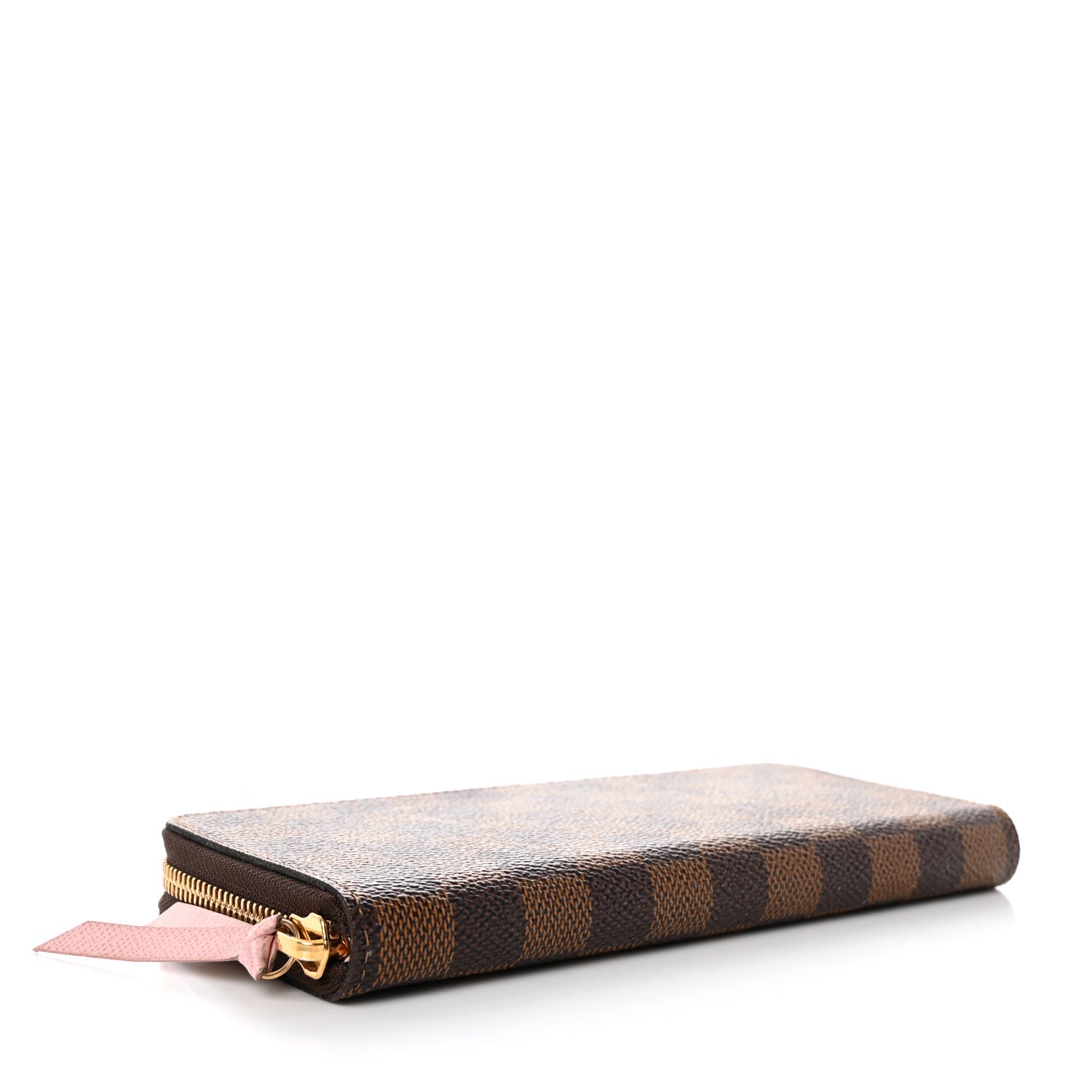 Louis Vuitton Damier Ebene Clemence Wallet Rose Ballerine 4 of 7
