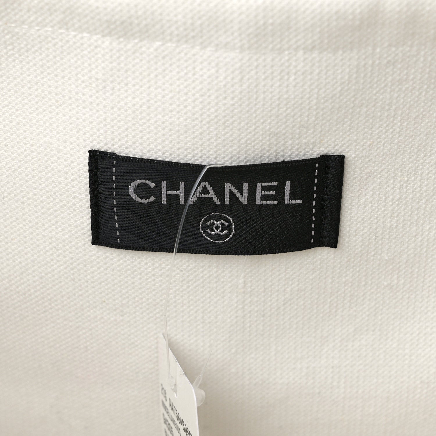 Chanel Terry Cotton CC Beach Tote Towel Set Black White 7 of 9
