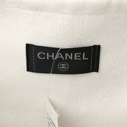 Chanel Terry Cotton CC Beach Tote Towel Set Black White 7 of 9