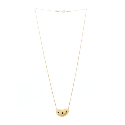 Tiffany 18K Yellow Gold 18mm Elsa Peretti Bean Pendant Necklace 4 of 8