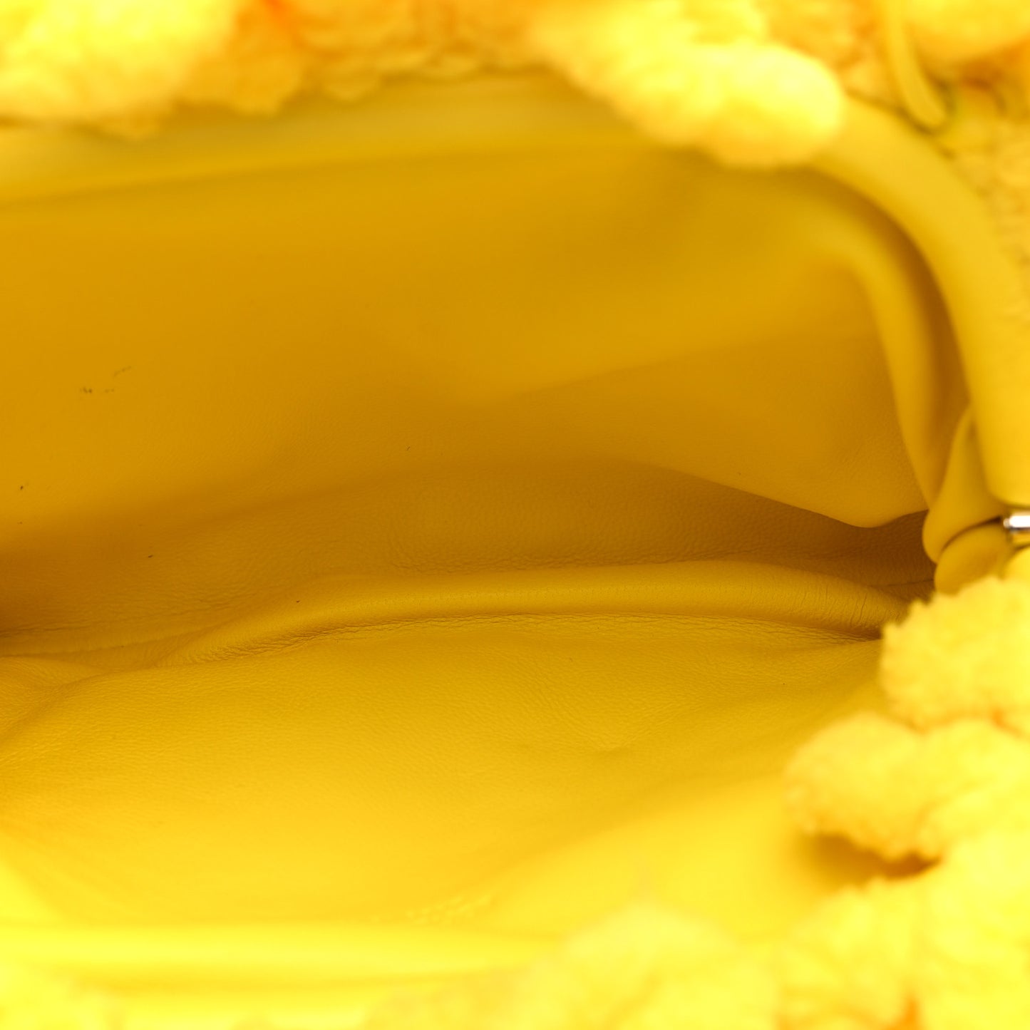 Chenille The Mini Pouch Lemon