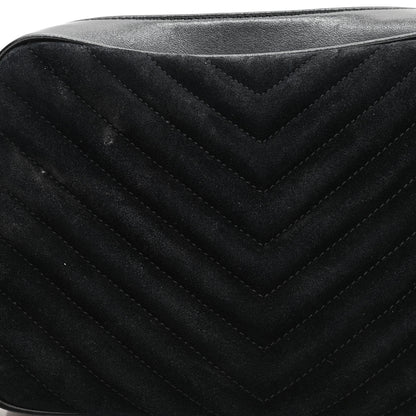 Saint Laurent Suede Calfskin Monogram Lou Camera Bag Black 12 of 12