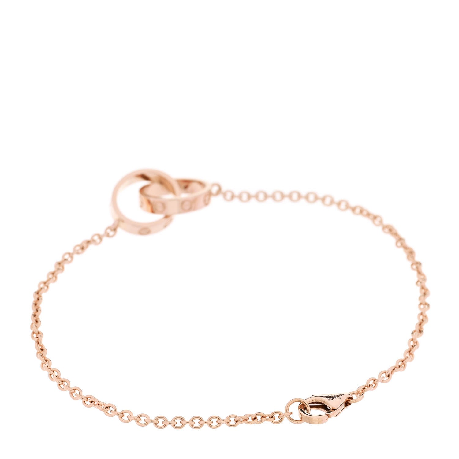 Cartier 18K Pink Gold Interlocking LOVE Bracelet 2 of 5