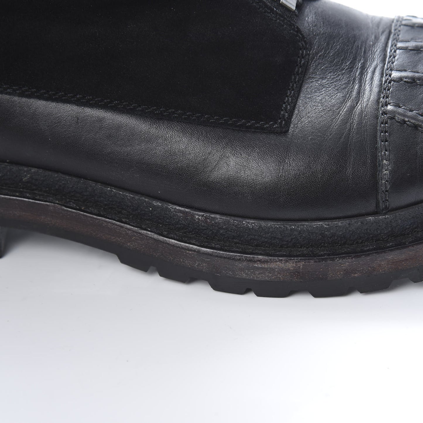 Calfskin Suede CC Ankle Snow Boots 39.5 Black