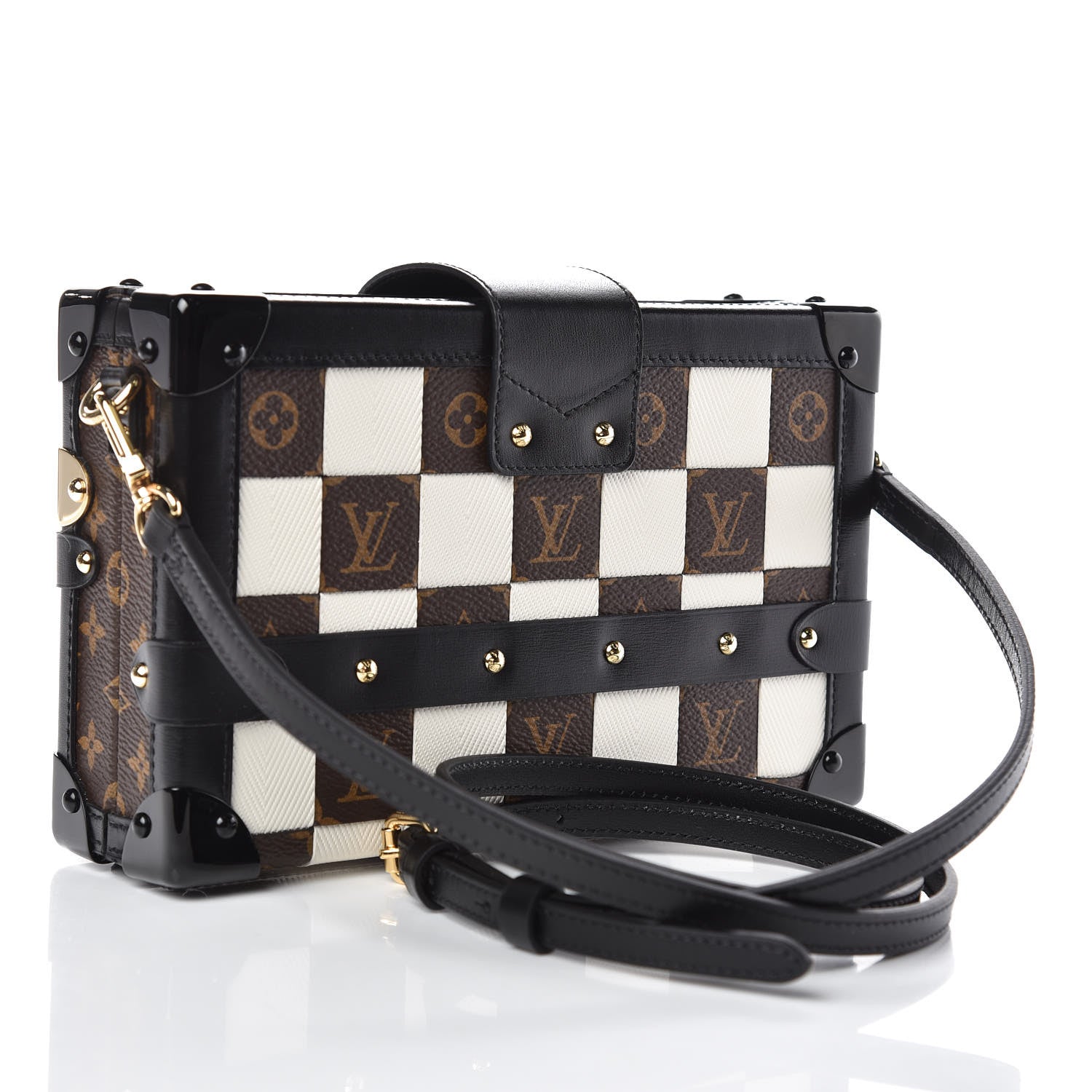 Louis Vuitton Monogram Tressage Petite Malle Creme 3 of 9