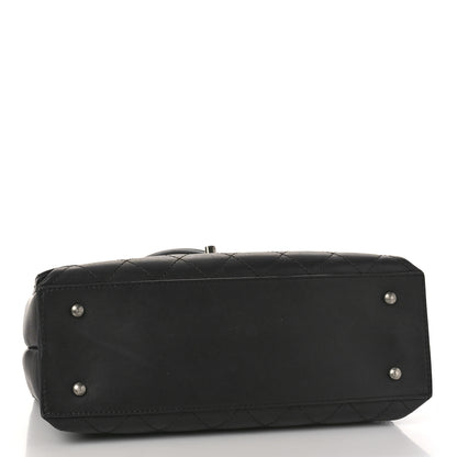 Chanel Calfskin Stitched Large Urban Luxury Top Handle Bag Black 4 of 12