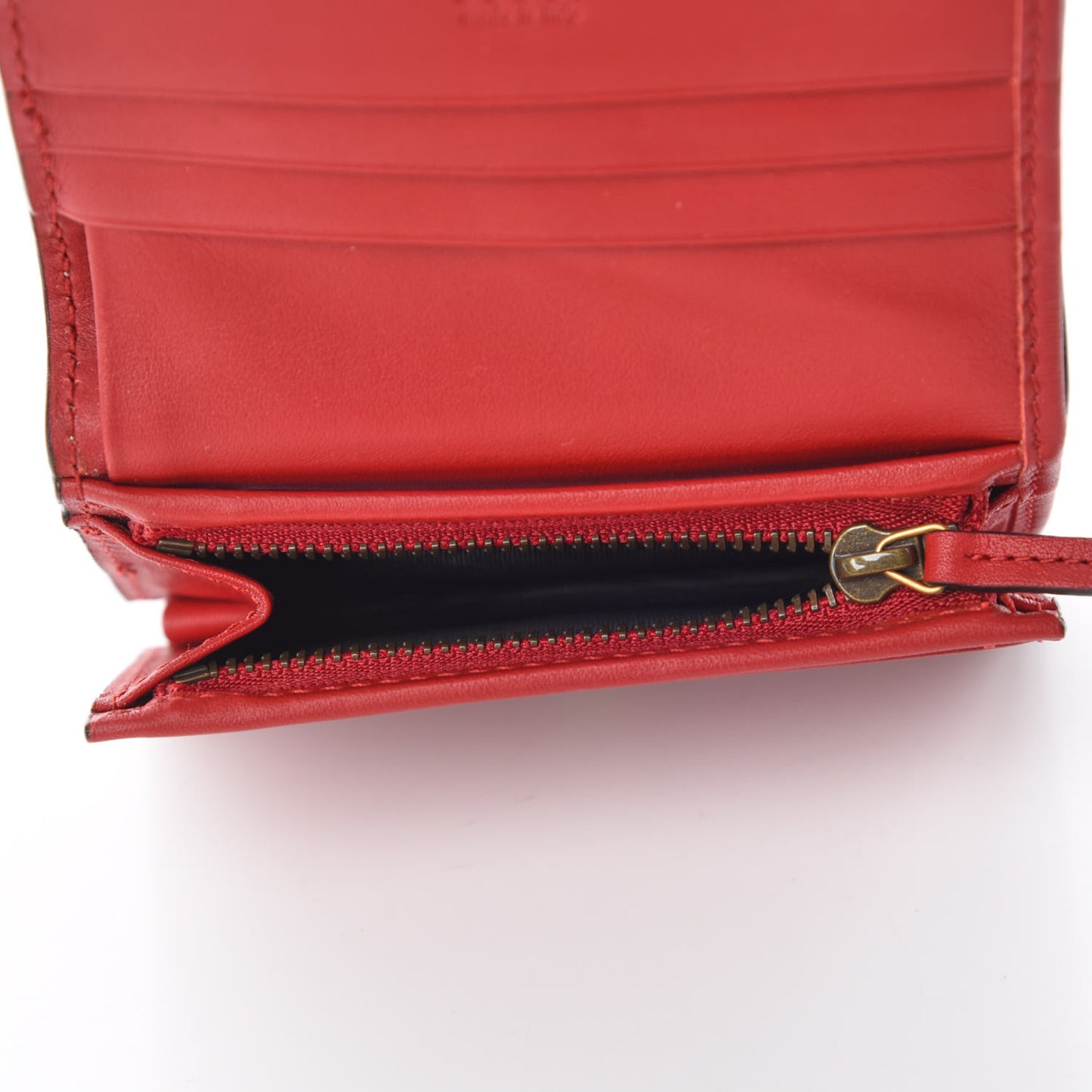Calfskin Queen Margaret Card Case Wallet Blue Agata Hibiscus Red Mystic White
