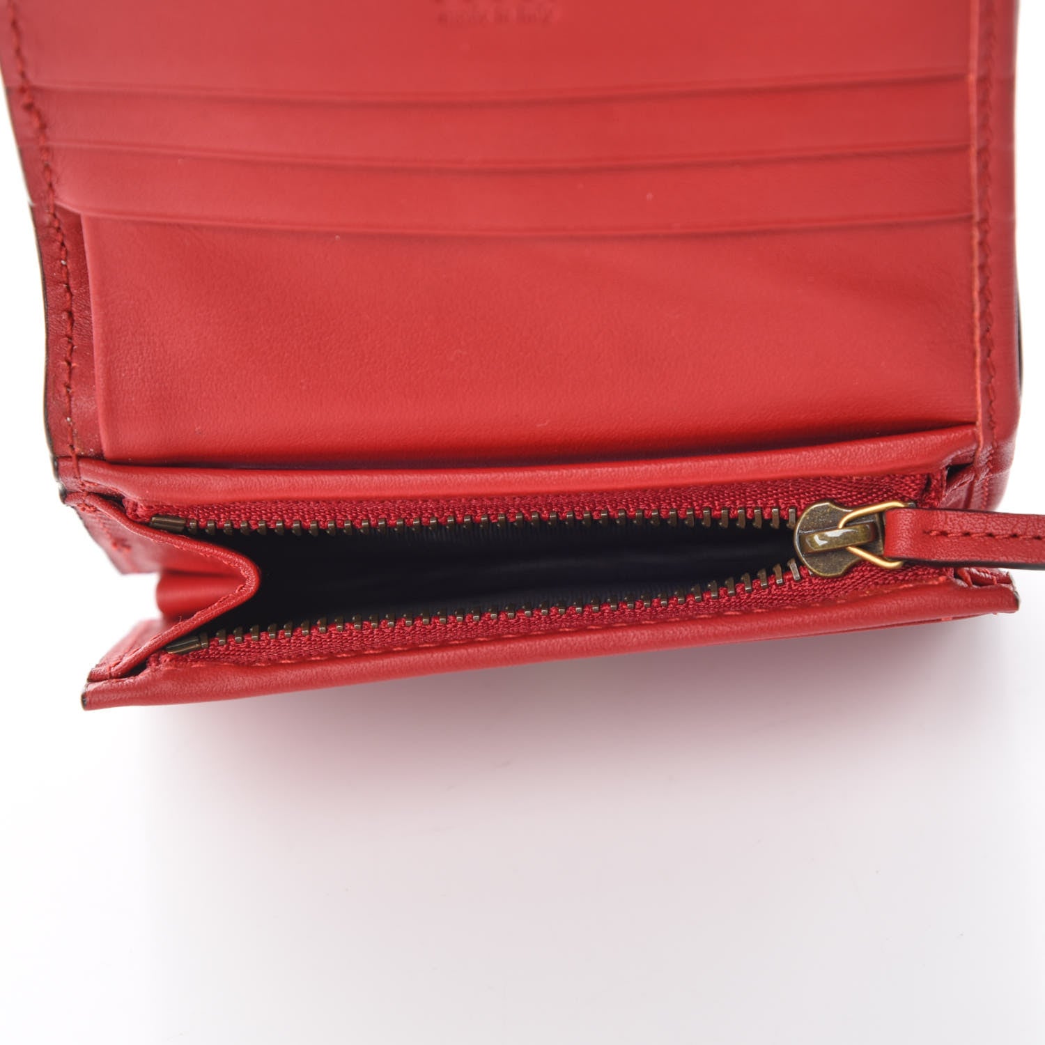 Gucci Calfskin Queen Margaret Card Case Wallet Blue Agata Hibiscus Red Mystic White 7 of 10