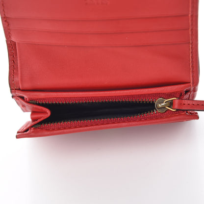 Gucci Calfskin Queen Margaret Card Case Wallet Blue Agata Hibiscus Red Mystic White 7 of 10