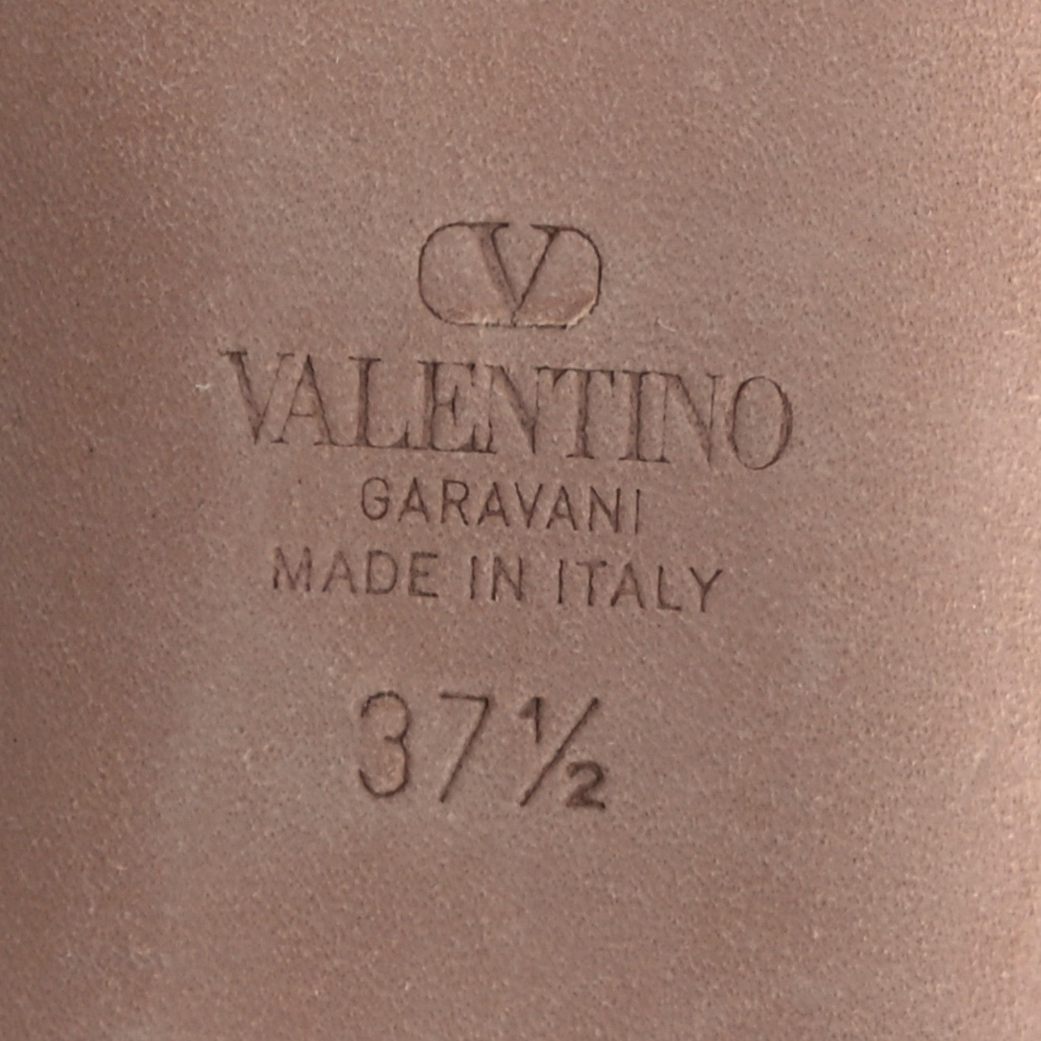 Valentino Garavani Satin Nappa Rockstud Multi Strap Ballerina Flats 37.5 Rose Cannelle 7 of 8
