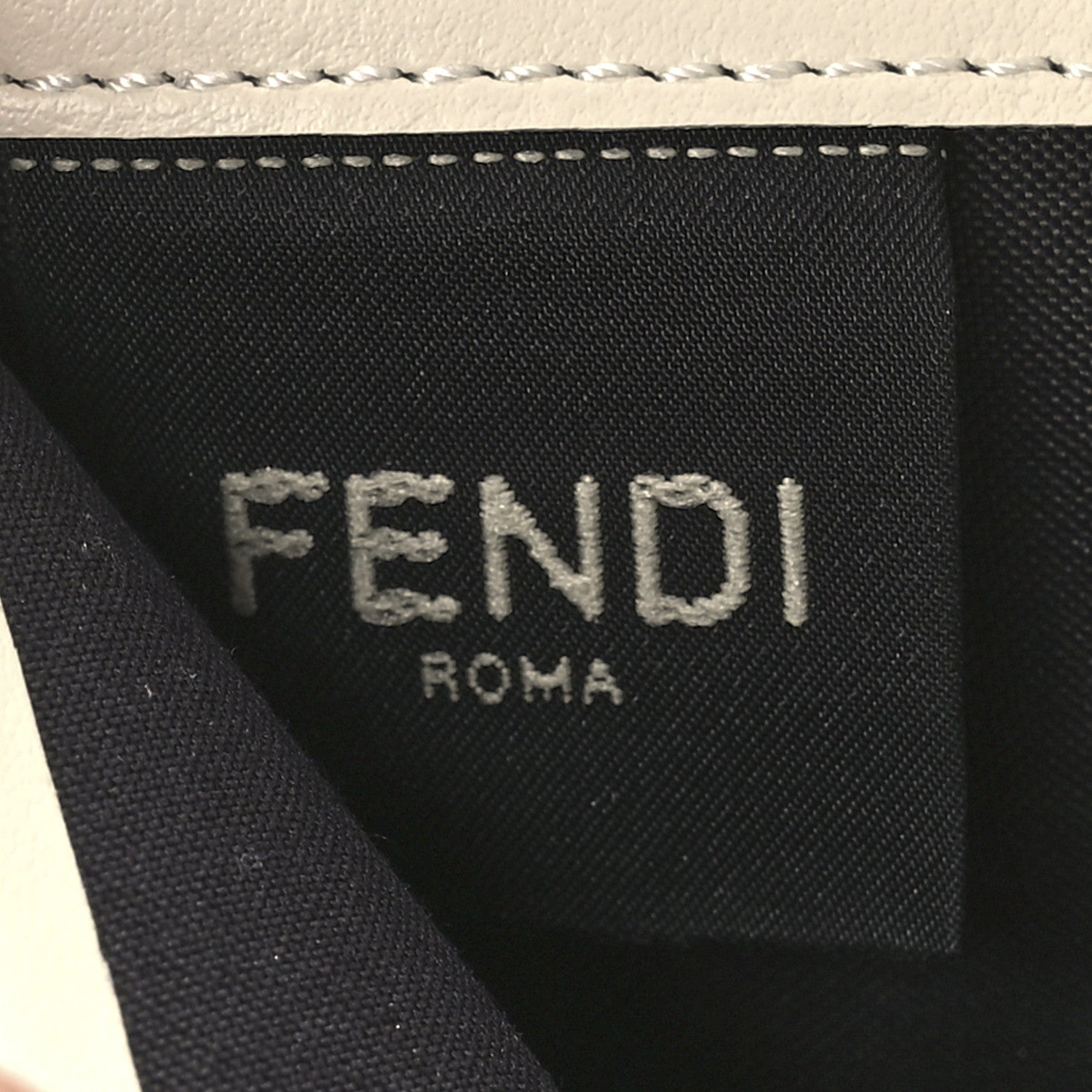 Fendi X VERSACE Glazed Fabric Fendace FF Baroque Continental Wallet On Chain Gold White Rosa 5 of 13