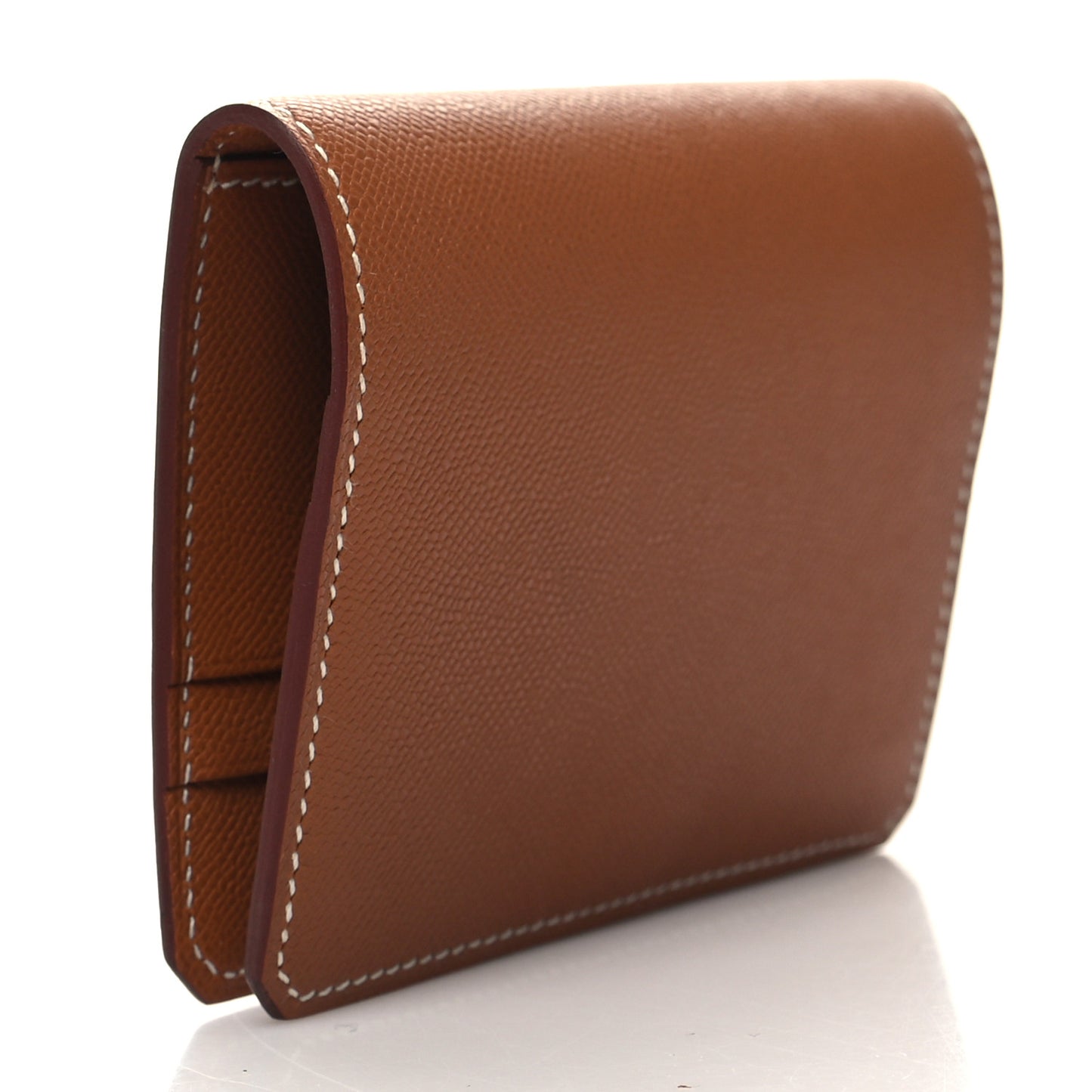 Madame Calfskin Medor Card Holder Gold