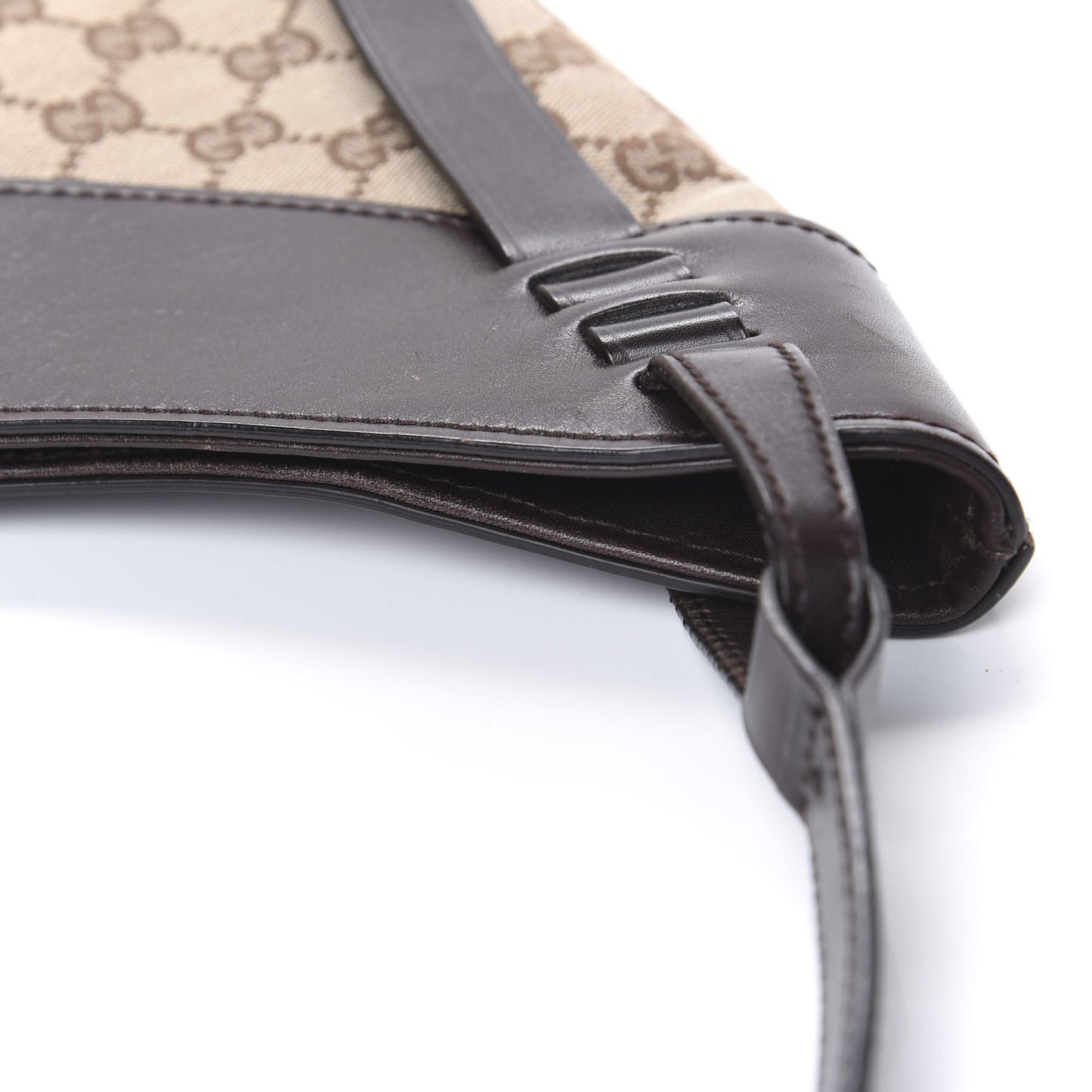 Monogram Half Moon Hobo Dark Brown
