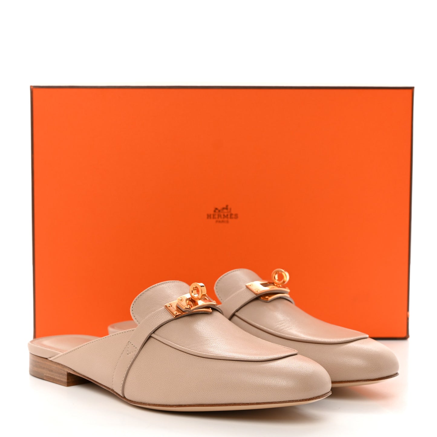 Calfskin Oz Mules 37 Blanc Gomme