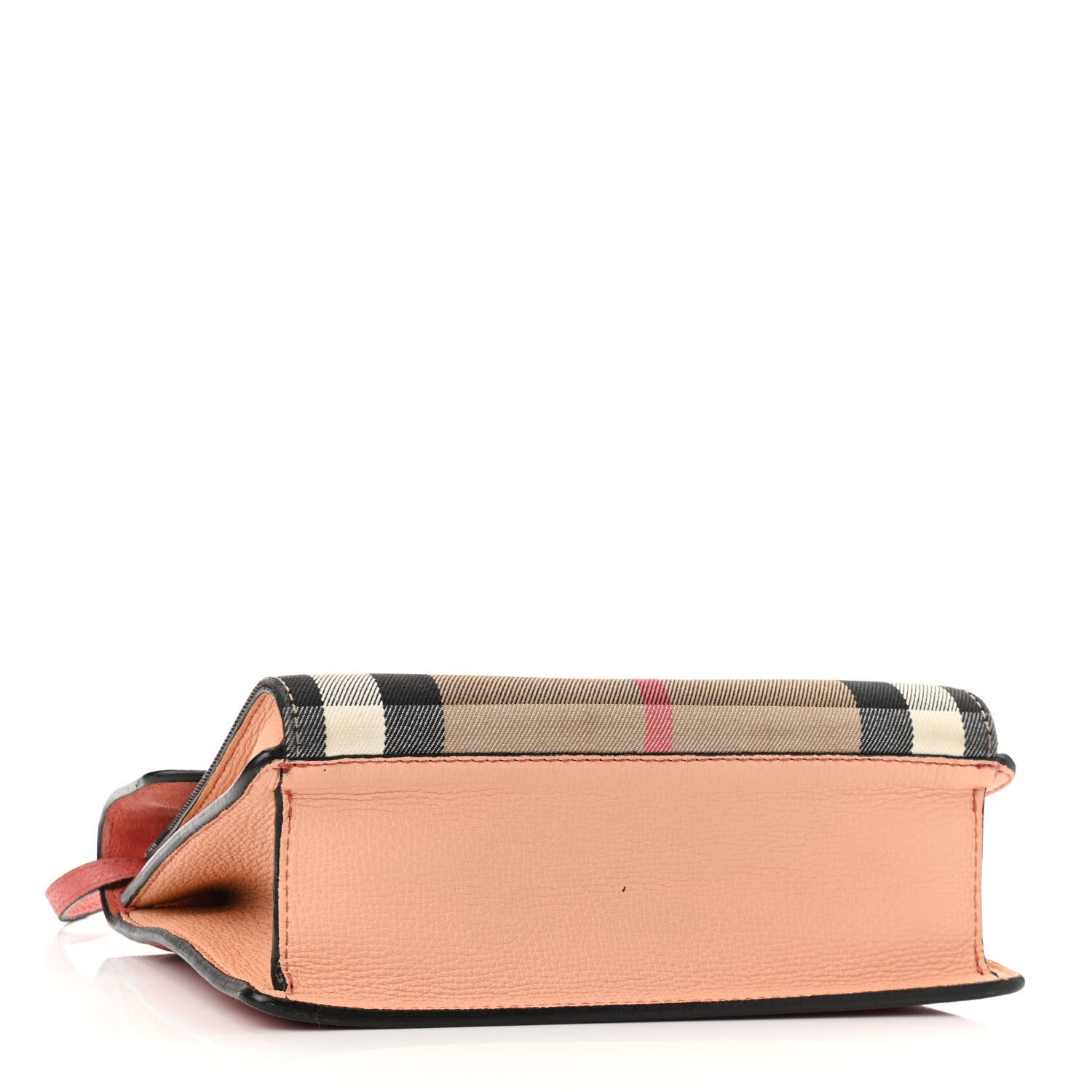Burberry Derby Calfskin House Check Small Macken Crossbody Bag Copper Pink 4 of 13