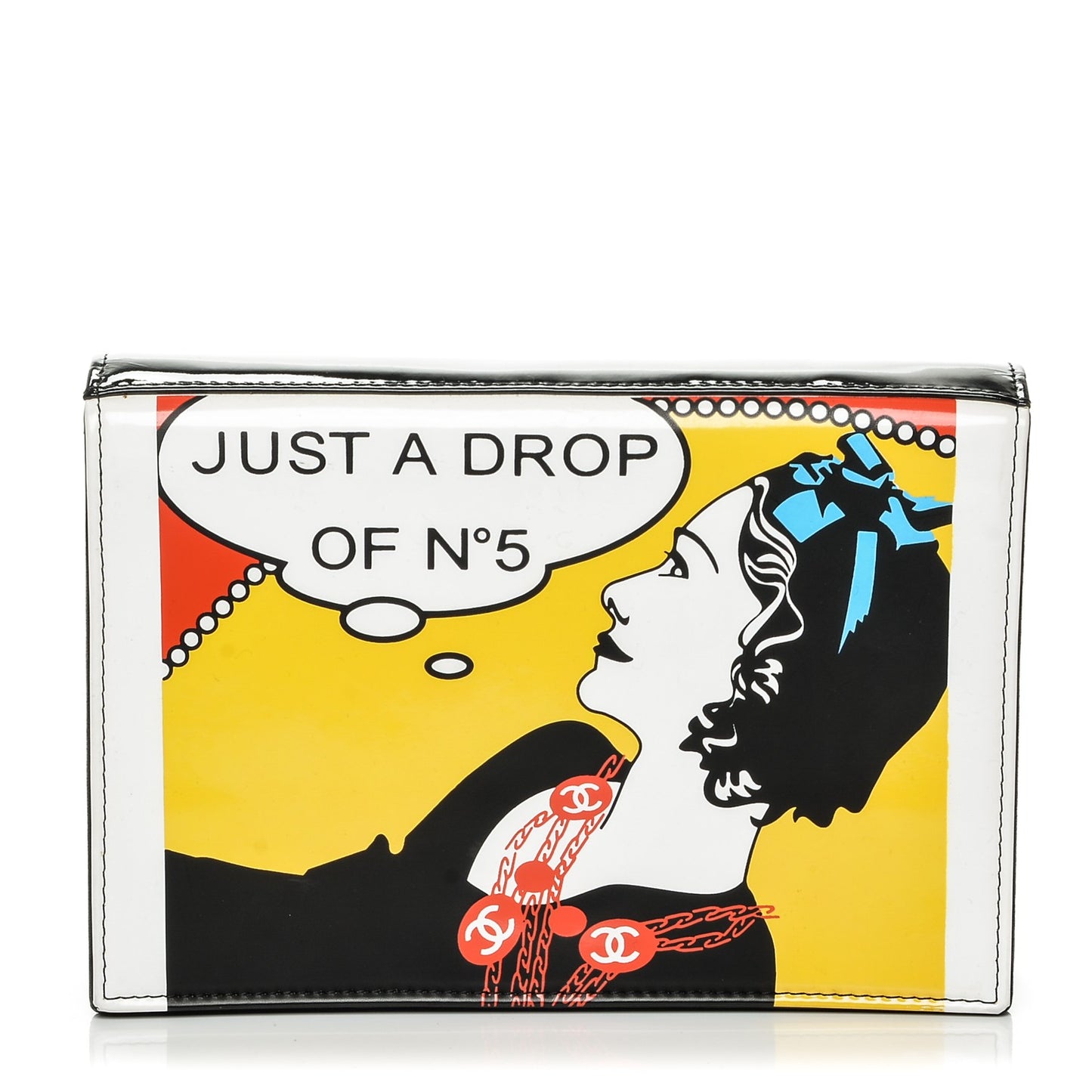Patent Just a Drop of N°5 Comic Coco Clutch