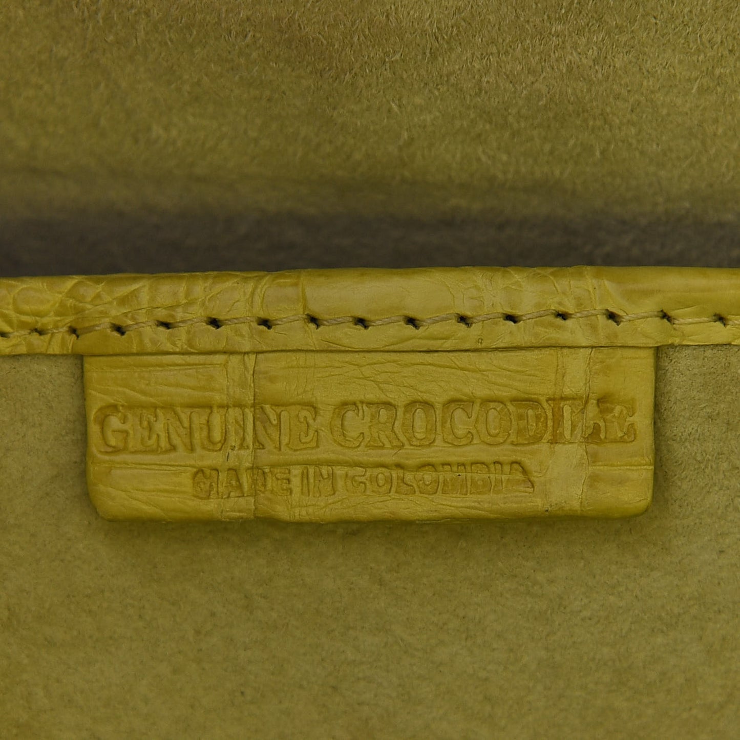 Crocodile Tote Yellow