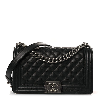 Chanel Caviar Quilted Medium Boy Flap Black 1 of 11