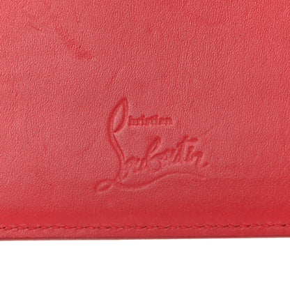 Christian Louboutin Calfskin Paris Spikes Kios Card Holder Red 6 of 9