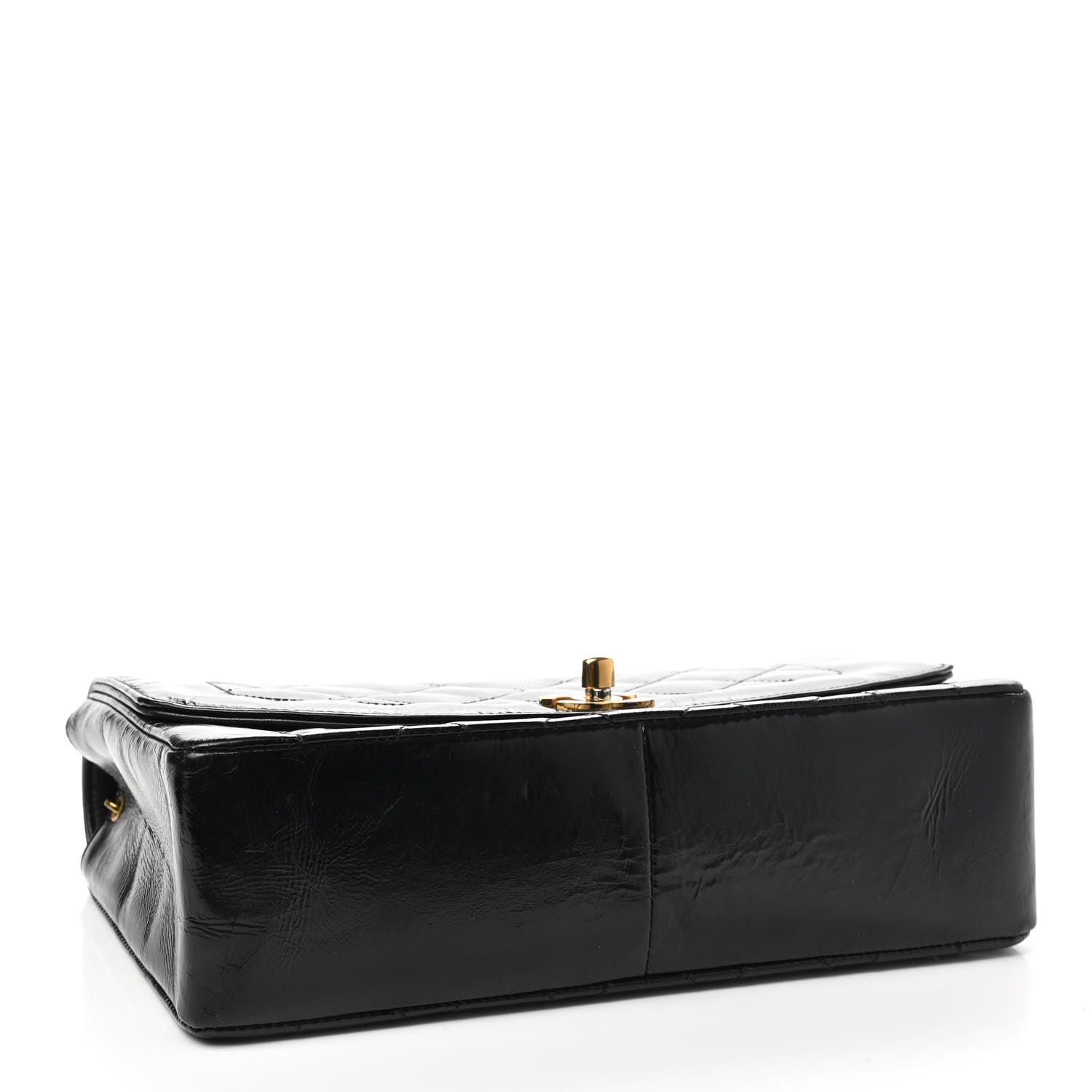 Chanel Patent Quilted Medium Single Flap Bag Black 3 of 11