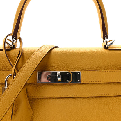 Hermes Togo Kelly Retourne 28 Jaune Ambre 6 of 8